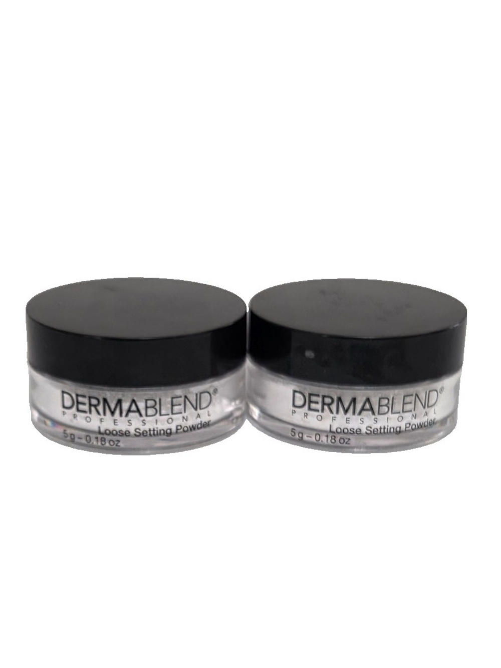 Dermablend Translucent Loose 16hr Locking Setting Powder Travel 5g - 2 Unit Lot
